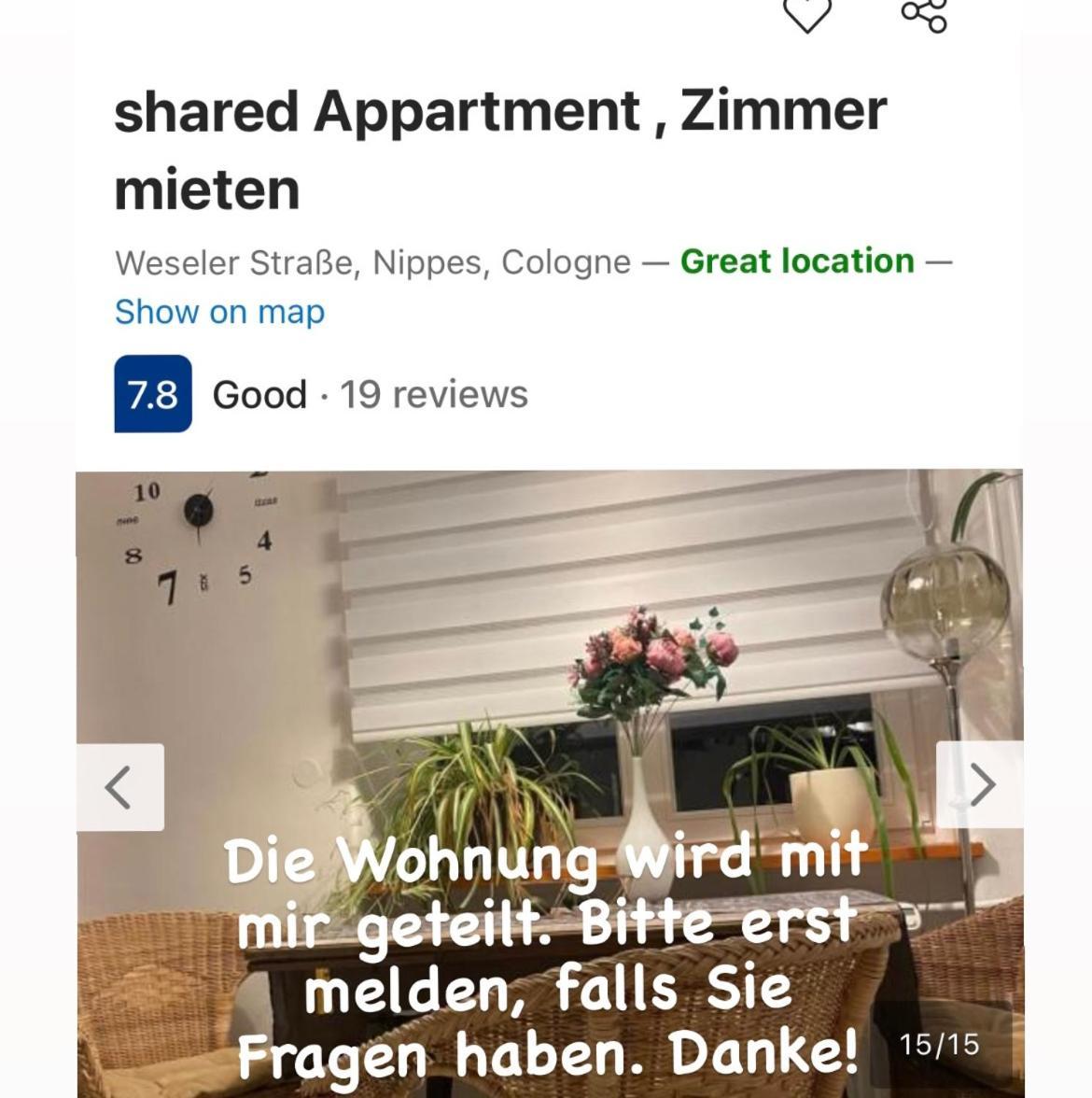Shared , Zimmer Mieten * Cologne